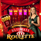 Ultimate Roulette tile showing a spinning wheel